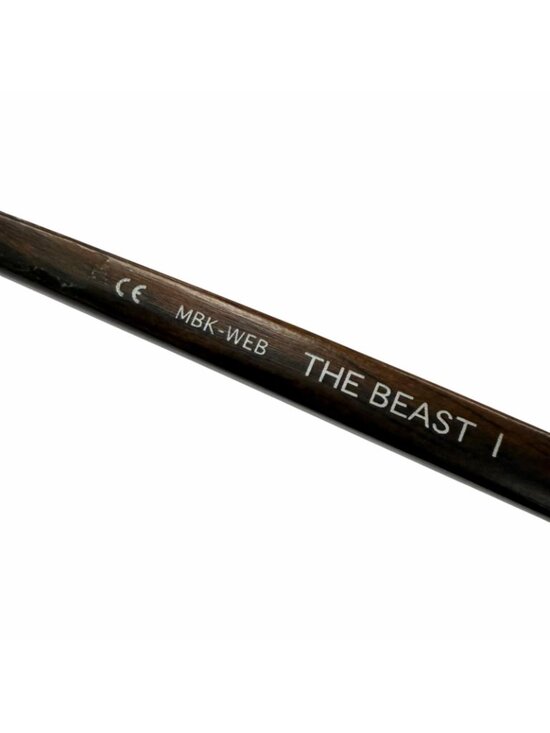 Chrome Hearts the Beasti Wood 925 CH Cross Temple Sunglasses Black Brown main image 8